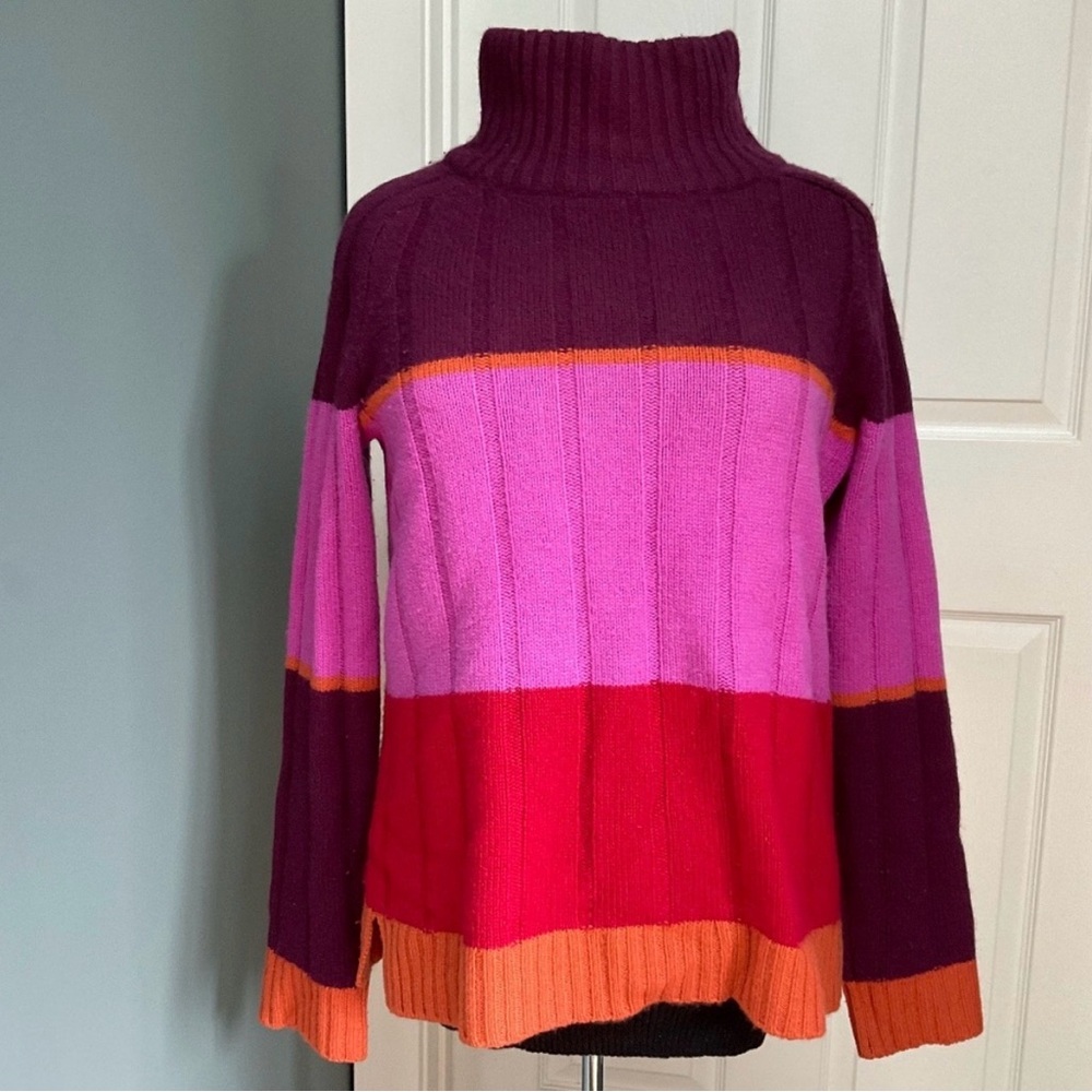 BLACK GOAT CASHMERE luxury mock neck sweater 💯% Mongolian cashmere (Size Small)